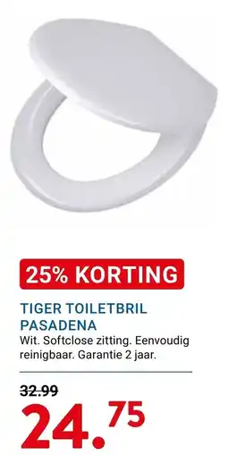 Kluswijs Tiger toiletbril Pasadena aanbieding