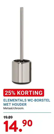 Kluswijs ELEMENTALS WC-BORSTEL MET HOUDER aanbieding