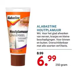 Kluswijs ALABASTINE HOUTPLAMUUR aanbieding