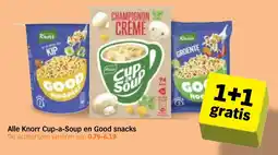 Albert Heijn Alle Knorr Cup-a-Soup en Good snacks aanbieding