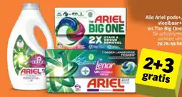 Albert Heijn Alle Ariel pods+, vloeibaar+ en The Big One aanbieding