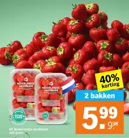 Albert Heijn AH Nederlandse aardbeien aanbieding