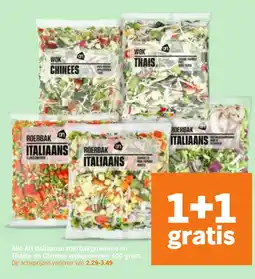 Albert Heijn Alle AH Italiaanse roerbakgroenten en Thaise en Chinese wokgroenten aanbieding