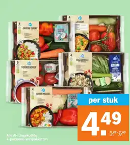 Albert Heijn Alle AH Ongekoelde 4-persoons verspakketten aanbieding