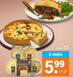 Albert Heijn Alle AH Quiches en pies aanbieding