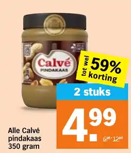 Albert Heijn Alle Calvé pindakaas aanbieding