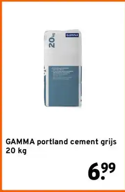 GAMMA GAMMA portland cement grijs 20 kg aanbieding
