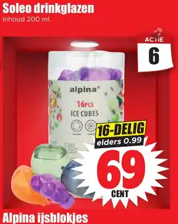 Dirk Alpina ijsblokjes aanbieding