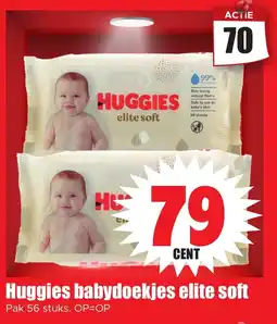 Dirk Huggies babydoekjes elite soft aanbieding