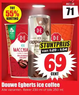 Dirk Douce Egberts ice coffee aanbieding