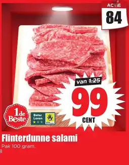 Dirk Flinterdunne salami aanbieding