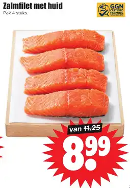 Dirk Zalmfilet met huid aanbieding