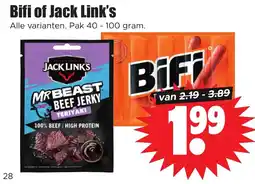 Dirk Bifi of Jack Link's aanbieding