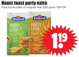 Dirk Haust toast party extra aanbieding