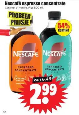 Dirk Nescafé espresso concentrate aanbieding