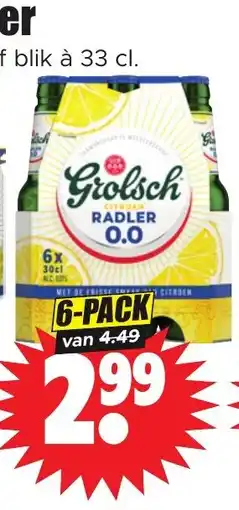 Dirk Grolsch Citroen Radler 0.0 aanbieding