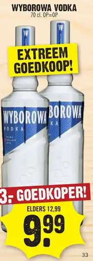 Dirk Wyborowa Vodka aanbieding