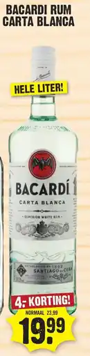 Dirk Bacardi Rum Carta Blanca aanbieding
