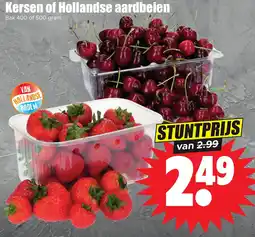 Dirk Kersen of Hollandse aardbeien aanbieding