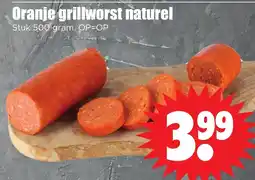 Dirk Oranje grillworst naturel aanbieding