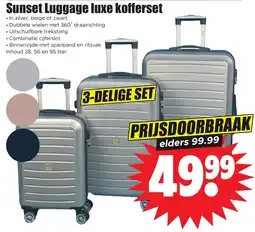 Dirk Sunset Luggage luxe koffersset aanbieding