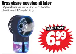 Dirk Draagbare nevelventilator aanbieding
