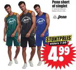 Dirk Penn short of singlet aanbieding