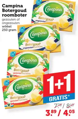 Coop Campina Botergoud roomboter aanbieding
