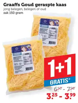 Coop Graaffs Goud geraspte kaas aanbieding