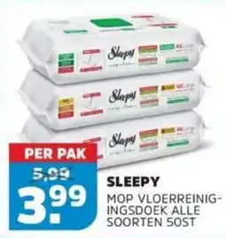 Sahan Supermarkten Sleepy mop vloerreinigingsdoek aanbieding