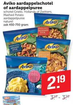 Coop Aviko aardappelschotel of aardappelpuree aanbieding
