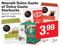 Coop Nescafé Dolce Gusto of Dolce Gusto Starbucks aanbieding
