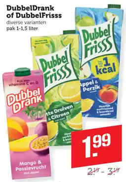 Coop DubbelDrank of DubbelFrisss aanbieding