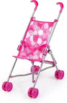 Bol.com Bayer Design - Poppenbuggy - Roze en wit aanbieding