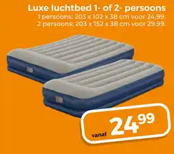 Trekpleister Luxe luchtbed 1 of 2 persoons aanbieding