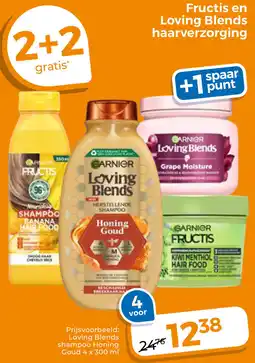 Trekpleister Fructis en Loving Blends haarverzorging aanbieding