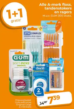 Trekpleister Alle A-merk floss, tandenstokers en ragers aanbieding
