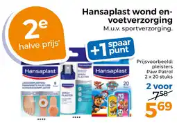 Trekpleister Hansaplast wond en voetverzorging aanbieding