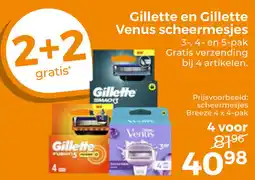 Trekpleister Gillette en Gillette Venus scheermesjes aanbieding