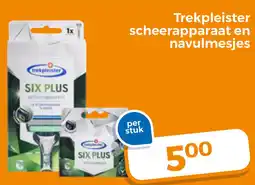 Trekpleister Trekpleister scheerapparaat en navulmesjes aanbieding
