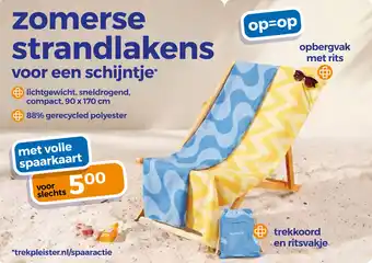 Trekpleister Zomerse strandlakens aanbieding