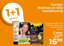 Trekpleister Garnier Nutrisse en Olia haarkleuring aanbieding