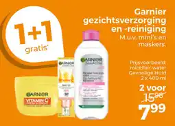 Trekpleister Garnier gezichtsverzorging en reiniging aanbieding