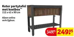 Kruidvat Keter partytafel met koelbox aanbieding
