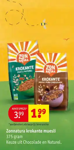 Kruidvat Zonnatura krokante muesli aanbieding