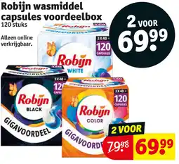 Kruidvat Robijn wasmiddel capsules voordeelbox aanbieding