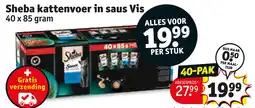 Kruidvat Sheba kattenvoer in saus aanbieding