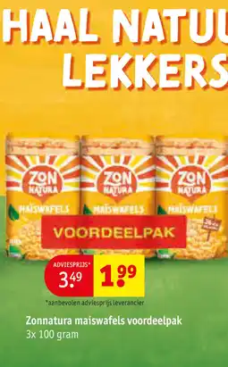 Kruidvat Zonnatura maiswafels voordeelpak aanbieding