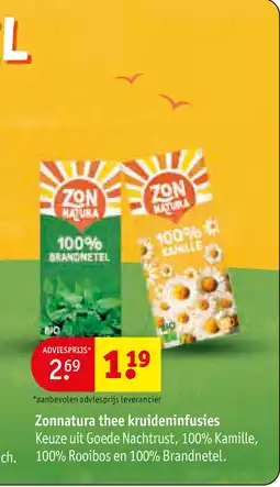 Kruidvat Zonnatura thee kruideninfusies aanbieding