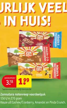 Kruidvat Zonnatura notenreep voordeelpak aanbieding